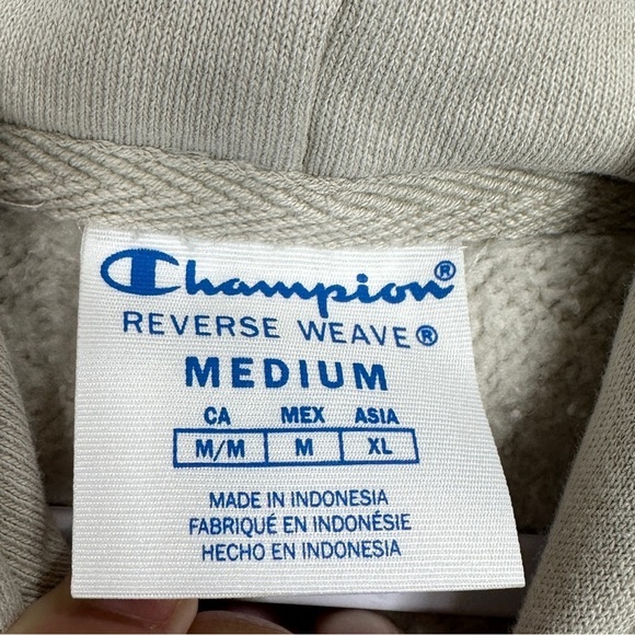 Champion‎ Reverse Weave Sweatshirt hoodie, sz M, GUC - Picture 5 of 5